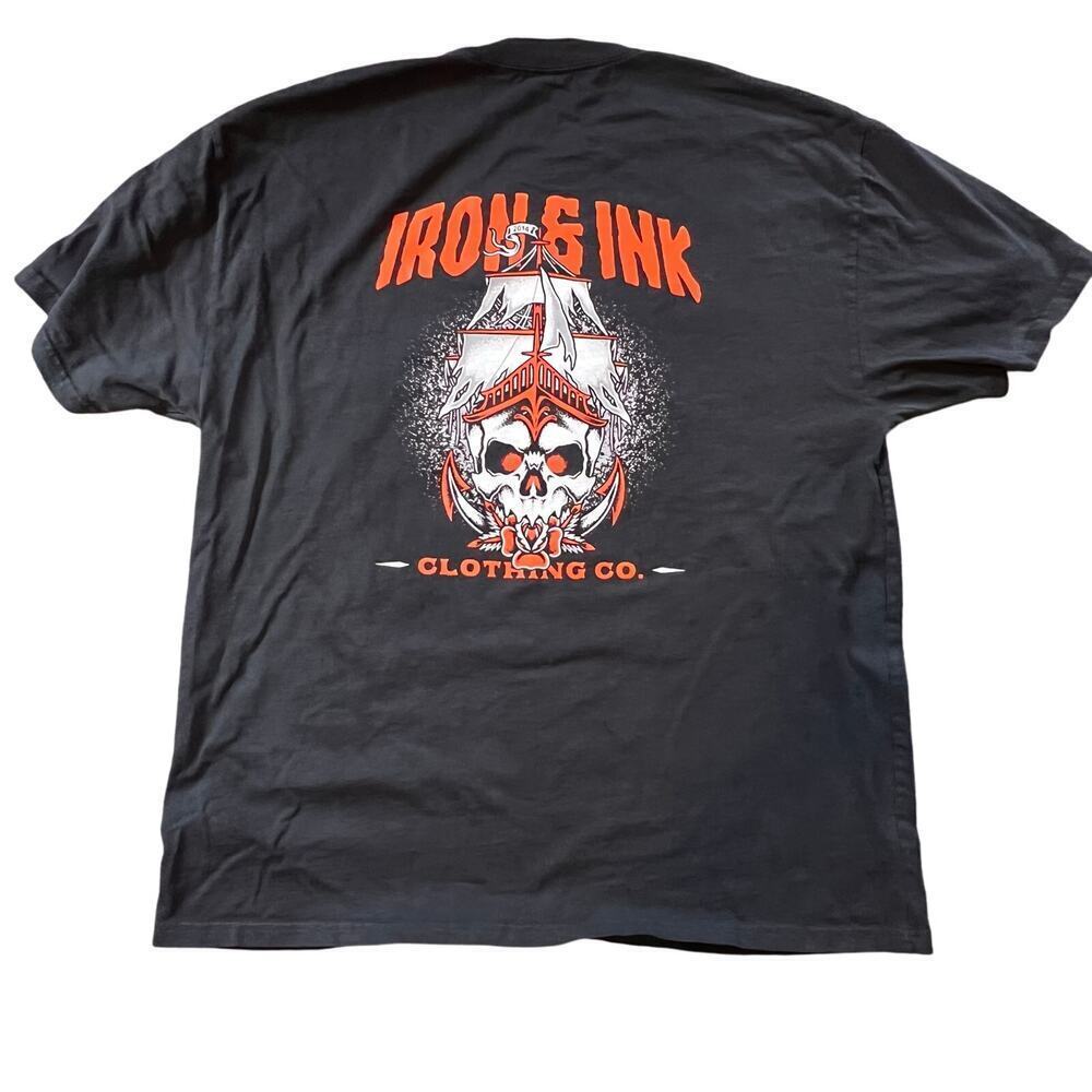 Iron and Ink Black Men's Short Sleeve T-Shirt.  Size 2XL